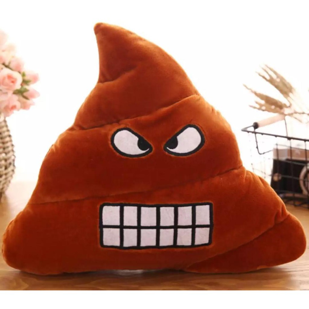 Bantal Boneka Emoticon PUP EE / Bantal Mobil / Bantal Sofa murah