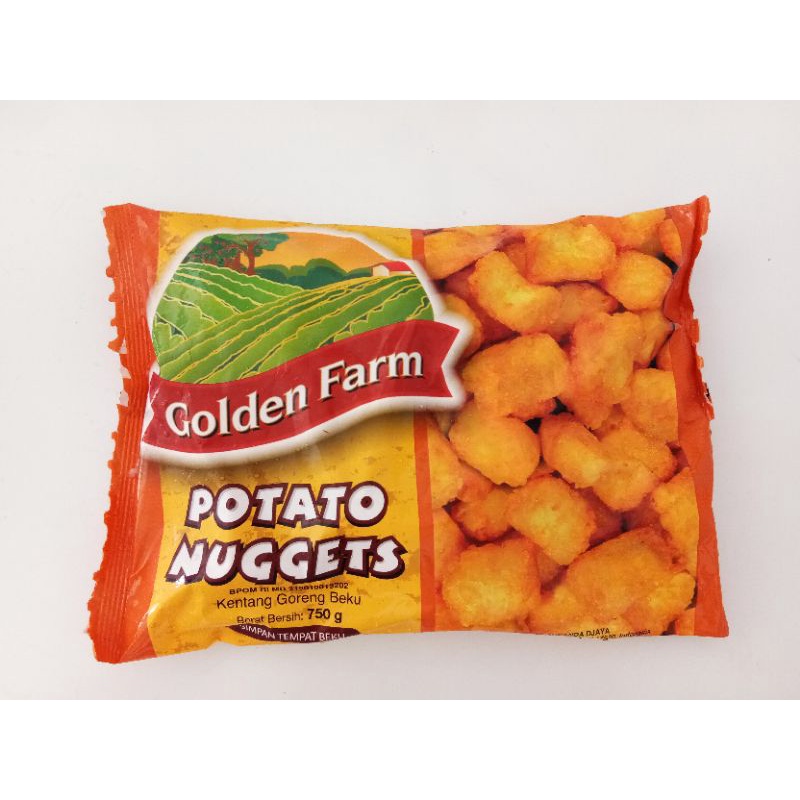 

GOLDEN FARM Potato Nugget 750g Nuget Kentang Goreng Beku