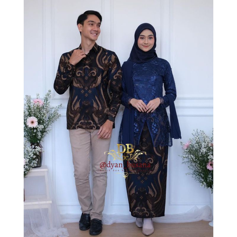 Kebaya Couple Adeva Tunik Navi