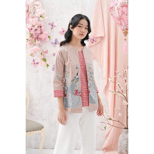 Atasan Batik 242 BBB-N /Blouse Batik Jumbo Wanita Modern