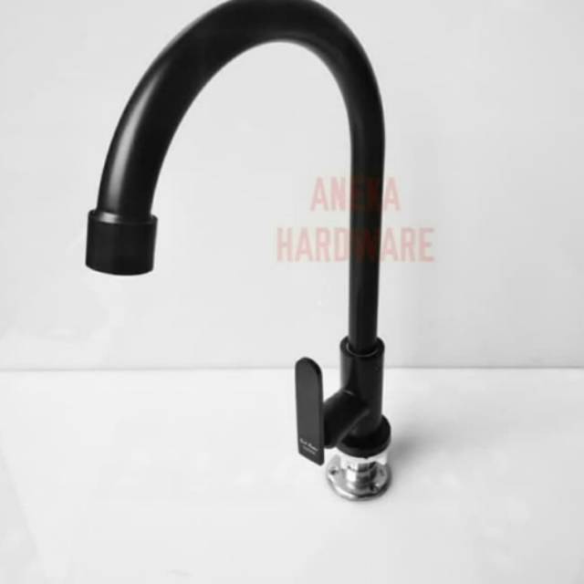 Kran Sink Angsa Tanam black merk Carlo Fiotini