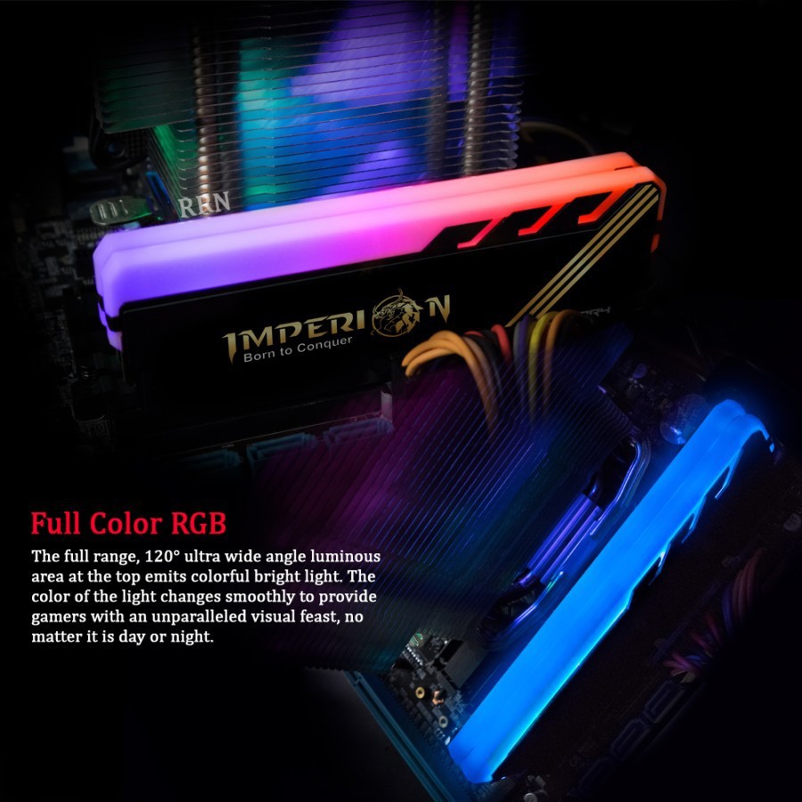 Ram pc gaming Imperion 16gb ddr4 3200mhz Pc4-25600 1.2v rgb IM3200D2N/16 longdimm - Memory komputer cpu Dimm