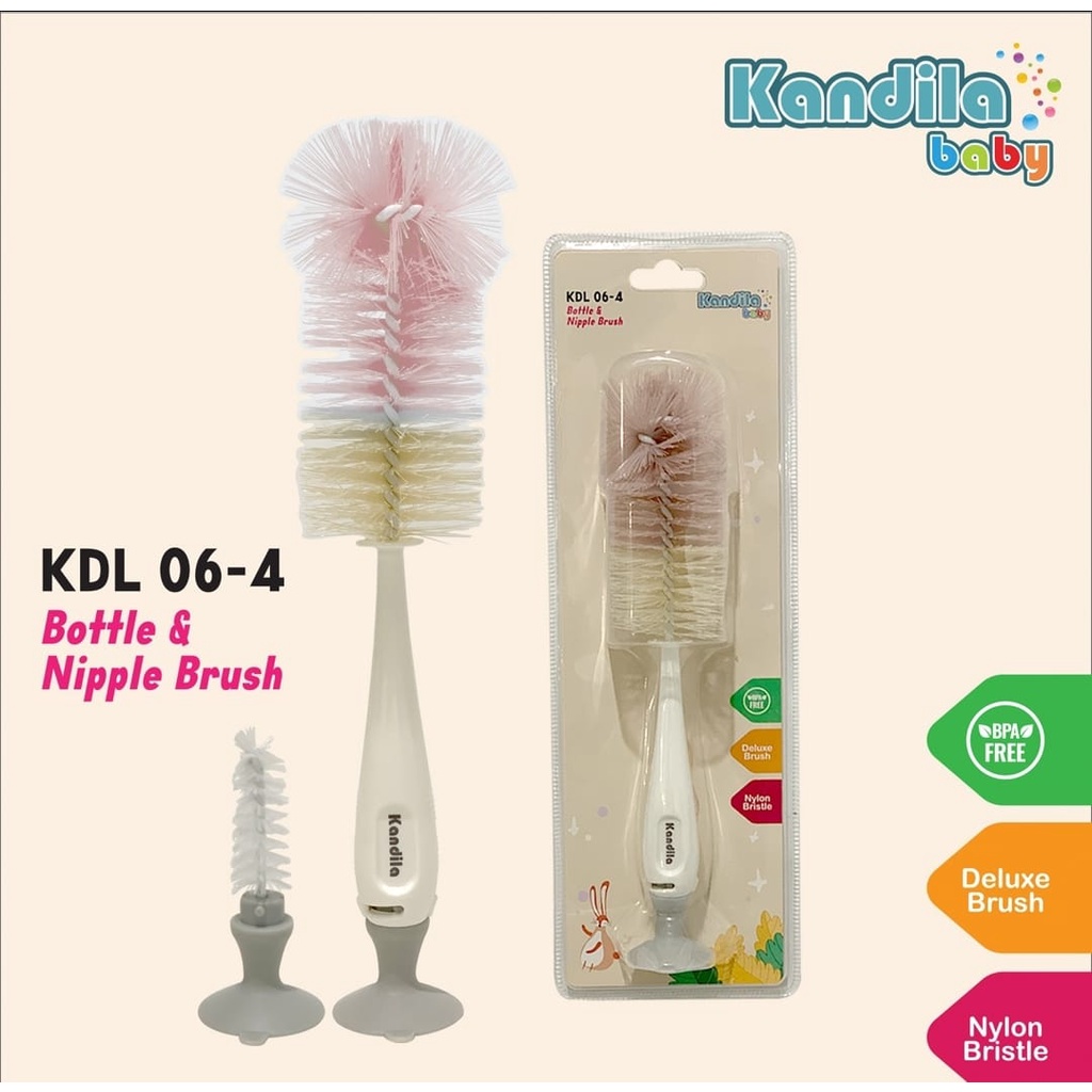 KANDILA Sikat Botol Nylon Sikat Dot Suction  Bottle BRUSHKDL 06-4