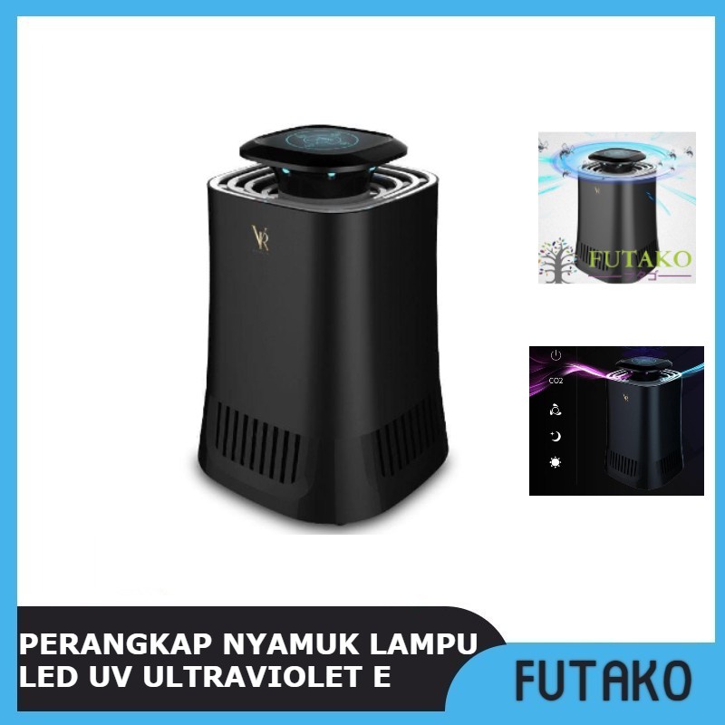 FUTAKO Perangkap Nyamuk Jebakan Lalat Kipas Lampu LED UV Ultraviolet E