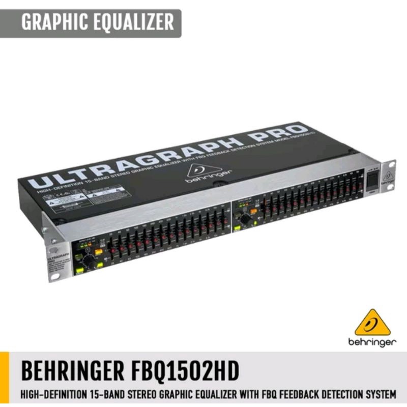 Jual Behringer FBQ1502HD / FBQ 1502 HD Dual Channel 15 Band Graphic