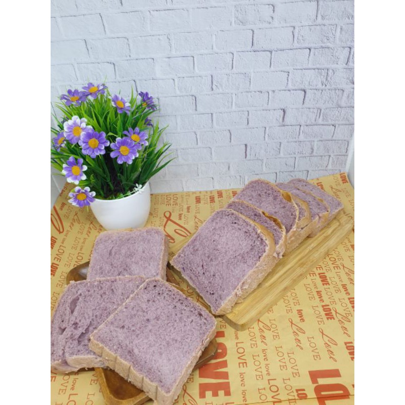 

Roti Ubi Ungu Sweet Potato Healty Bread Vegan Friendly/Roti Tawar Bread Loaf ubi