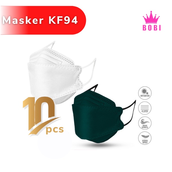 MASKER KF94 ISI 10 PCS - MASK EARLOOP KF94 4ply