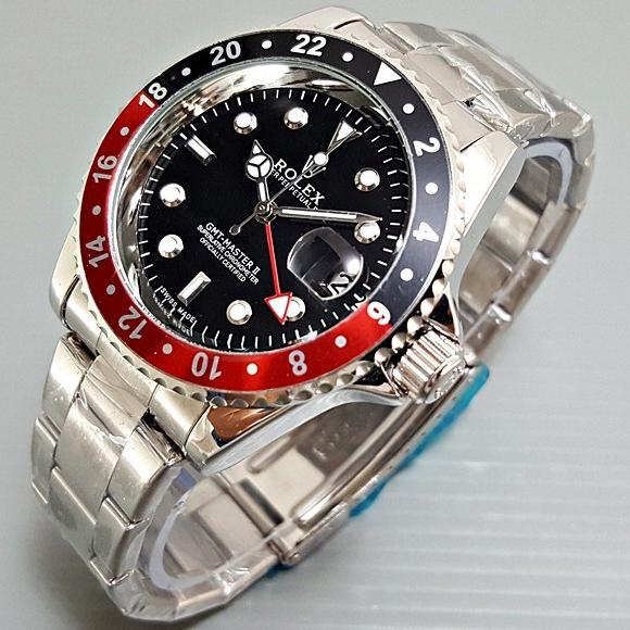 Jam tangan pria rolex gmt master II otomatis rolex automatic skeleton