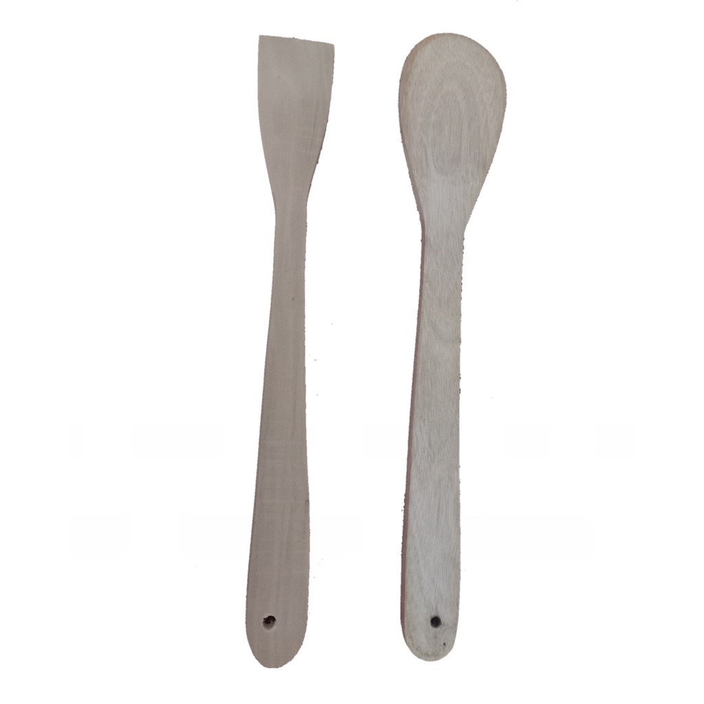 centong teflon jumbo - spatula kayu - sutil kayu