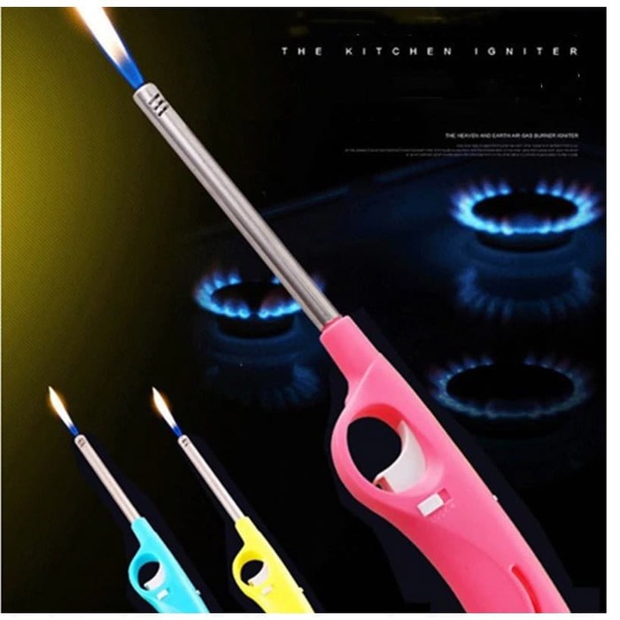 Alat Pematik Api Gas Lighter Korek Api Kompor Lilin Torch Refillable