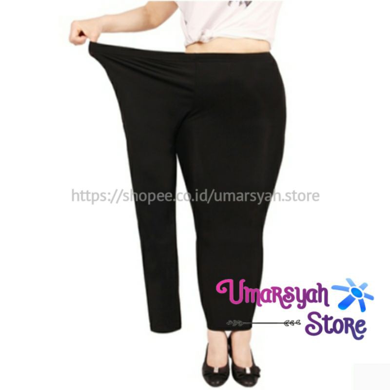 Legging Jumbo Tebal Spandek Premium Ukuran Jumbo XXL - Super Jumbo 3XL BB 60 - 120KG