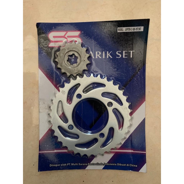 GEAR GIR DEPAN BELAKANG JUPITER Z 15/36 T 428