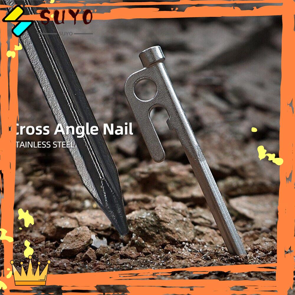 Suyo 4pcs Pasak Tenda Reusable Untuk Outdoor