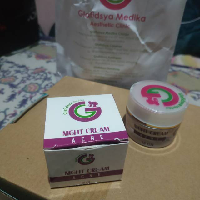 GLAFIDSYA MEDIKA NIGHT CREAM ACNE PRELOVED