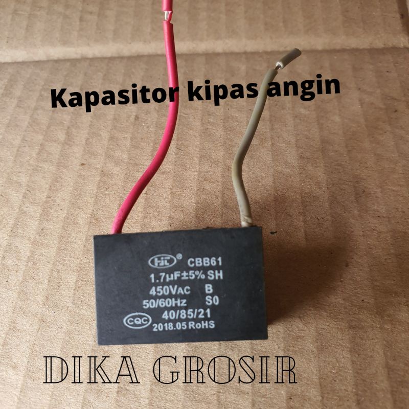 KAPASITOR KIPAS ANGIN 1,7UF