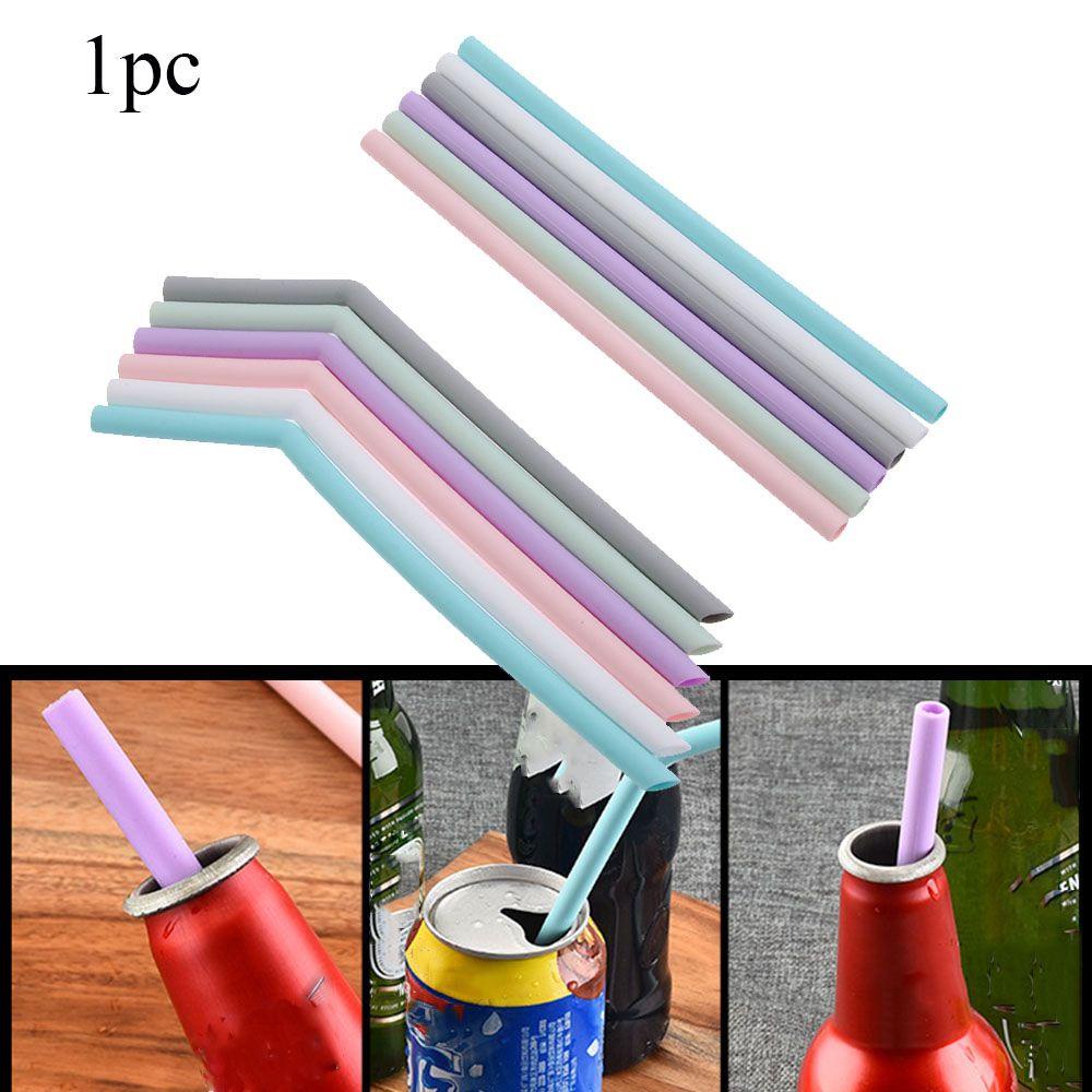 Suyo Sedotan Minum Silikon Filter Ramah Lingkungan Candy Color Barware Pipet