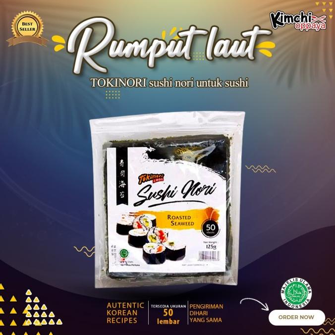 

dirhamnur50 Tokinori sushi nori HALAL rumput laut sushi korea kimbab 50 lembar TERLARIS TERPERCAYA ORIGINAL