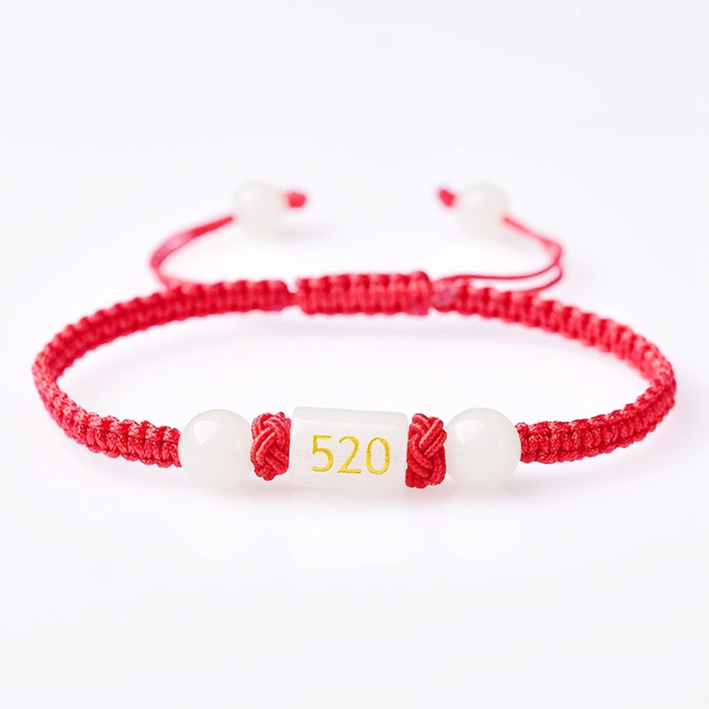 1pc Gelang Tali Kepang Hias Batu luminous 1314 520 Untuk Pria Dan Wanita