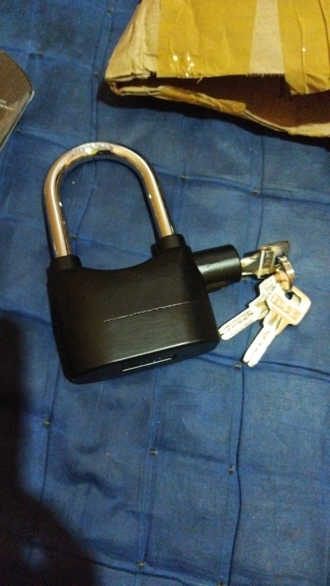 Gembok Alarm Anti Maling Pagar Lock Ring Panjang/pendek