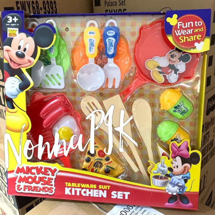 Alat Masak Mainan - Kitchen Set Koper - Permainan Masakan Ki UH295 Mickey Mouse & Friends Kitchen