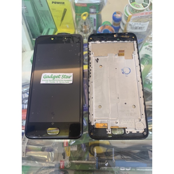 LCD TOUCHSCREEN SET FRAME BAZEL CROSS EVERCOSS U50A PLUS / U50A+ ORI