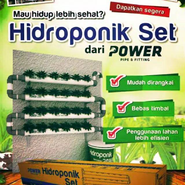 Hidroponik set power / pipa hidroponik / hidroponik kit set / perlengkapan hidroponik