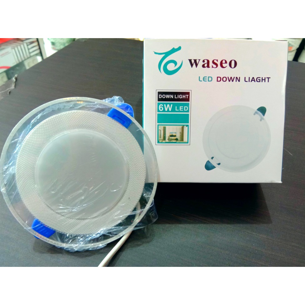 DOWNLIGHT LED WASEO 6W 3 WARNA KUNING - BIRU - UNGU