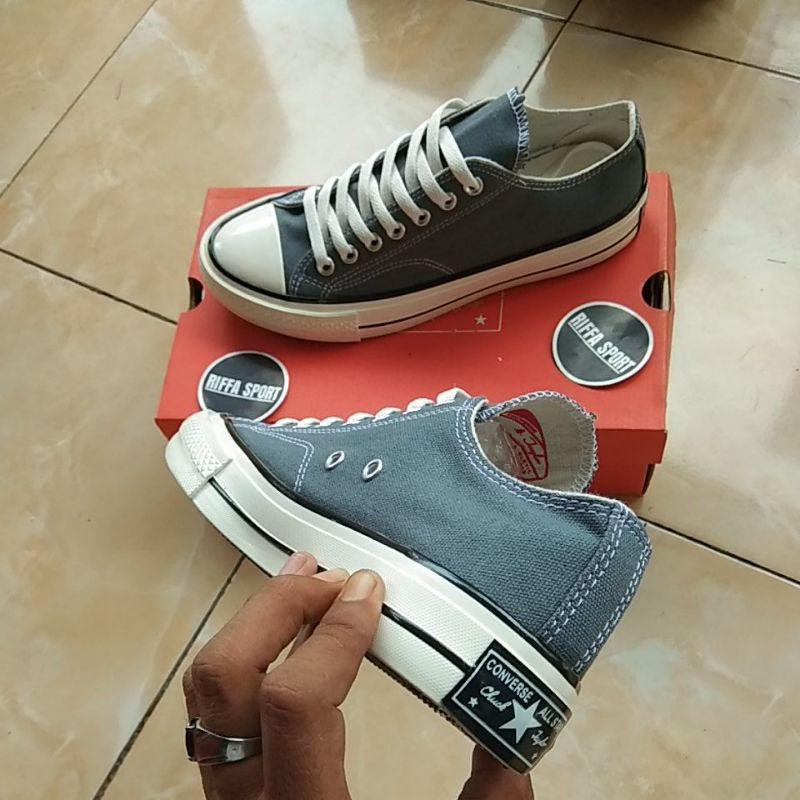 SEPATU SNEAKERS PRIA 70s XPREME FOOTWEAR - SEPATU SNEAKERS 70s GREY LOW  ORIGINAL - SEPATU SEKOLAH