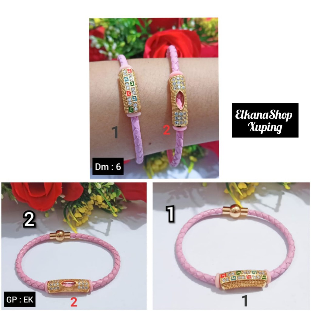 Gelang pandora magnet liontin tabung