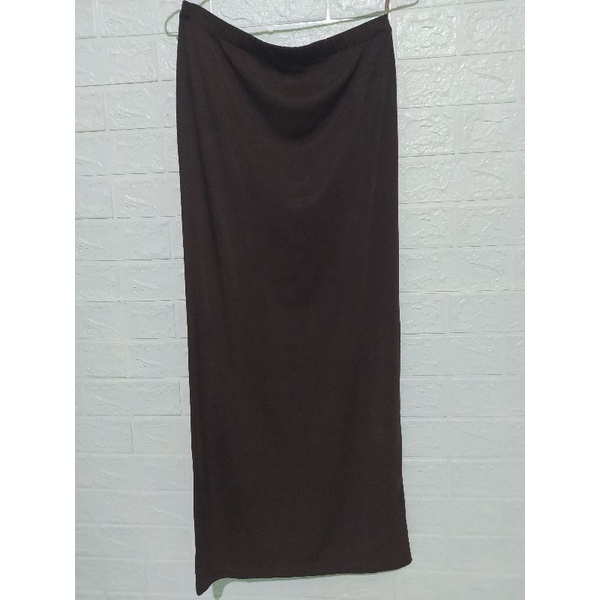 rok span spandex lidi dark brown[preloved]
