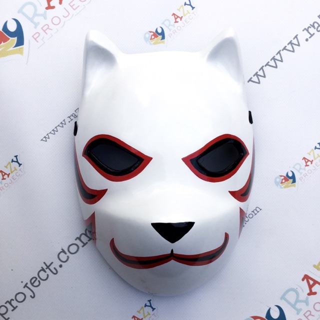 Anbu Kakashi Hatake Naruto Kitsune Fox Rubah Mask Topeng Kayu Cosplay Anime Jepang Shopee Indonesia