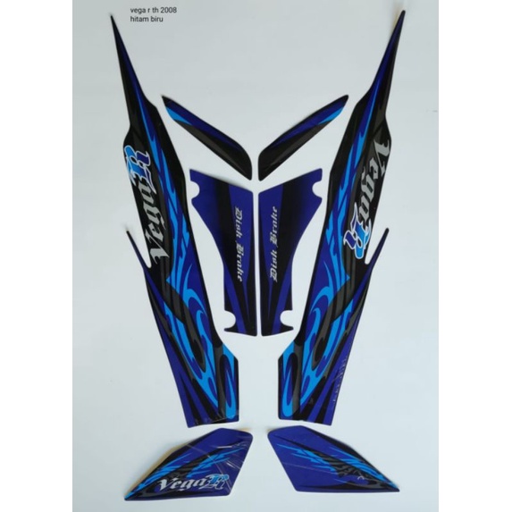 STRIPING VEGA R NEW 2008 BIRU