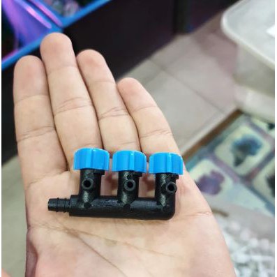 Stelan Kran Angin/Aerasi/Aerator 3 Way Tahan Lama Aquarium Aquascape