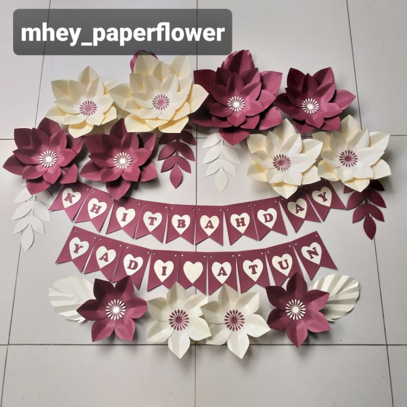 

Mheyshop ✔ PAKET PAPER FLOWER SIMPLE ACARA SPECIAL KERTAS JASMINE