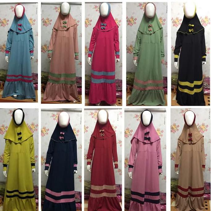 Sale Terlaris gamis anak set hijab zea - Hitam, 0 baru