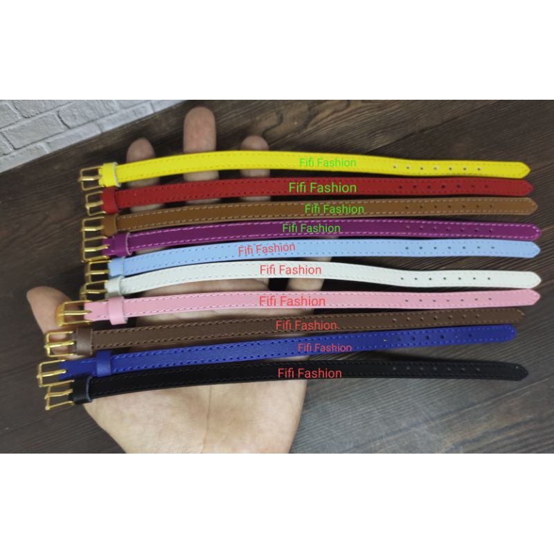 Fifi Fashion Gelang Tali Kulit Untuk Charm Liontin Mainan Pandora 12#