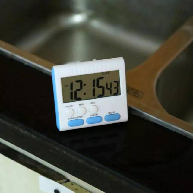 Digital kitchen timer clock / timer digital dapur masak kopi / makanan dengan alarm LCD count down