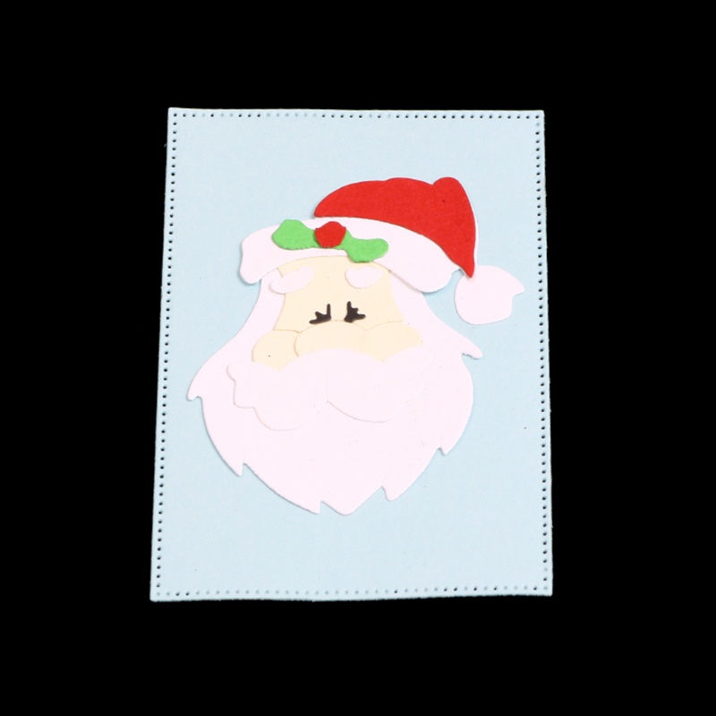 Cetakan Stensil Cutting Dies Motif Santa Claus Bahan Metal Untuk Scrapbook / Craft DIY