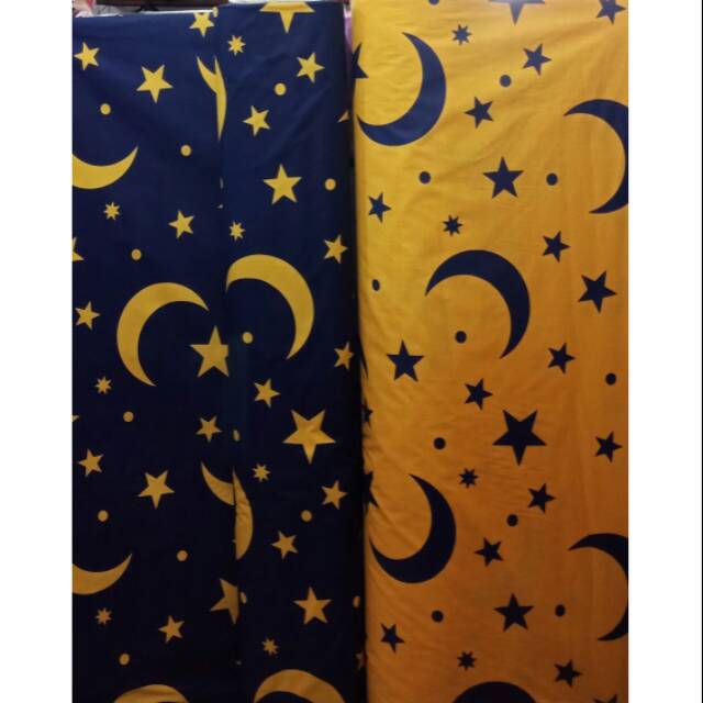 Sprei rumbai motif bulan bintang