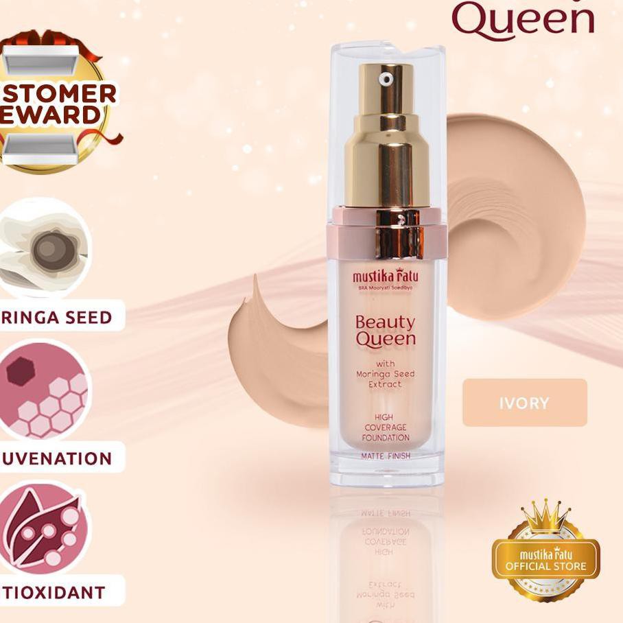 [SEGERA DAPATKAN] MUSTIKA RATU BEAUTY QUEEN HIGH COVERAGE FOUNDATION MATTE せ