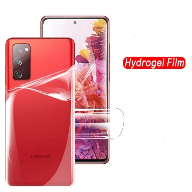 SAMSUNG S20 FE S20 S20+ S20 PLUS S20 ULTRA ANTI GORES HYDROGEL BENING FULL SET PLASTIK DEPAN DAN BELAKANG SCREEN GUARD GEL PELINDUNG LAYAR