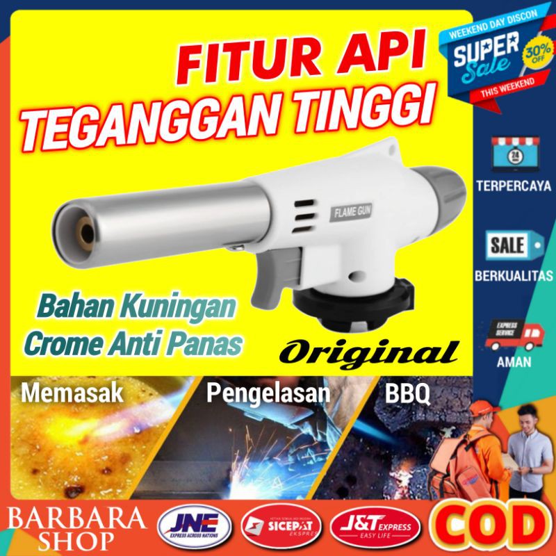 Kepala Korek instant Gas Torch Portable Kepala Korek Api tabung Las Tembak Butane Flame Gun