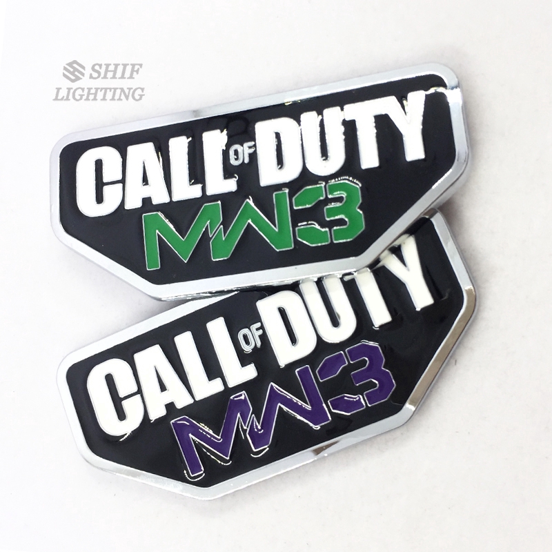 1 x Metal CALL OF DUTY MW3 Logo Car Auto Decorative Emblem Sticker Badge Decal For JEEP