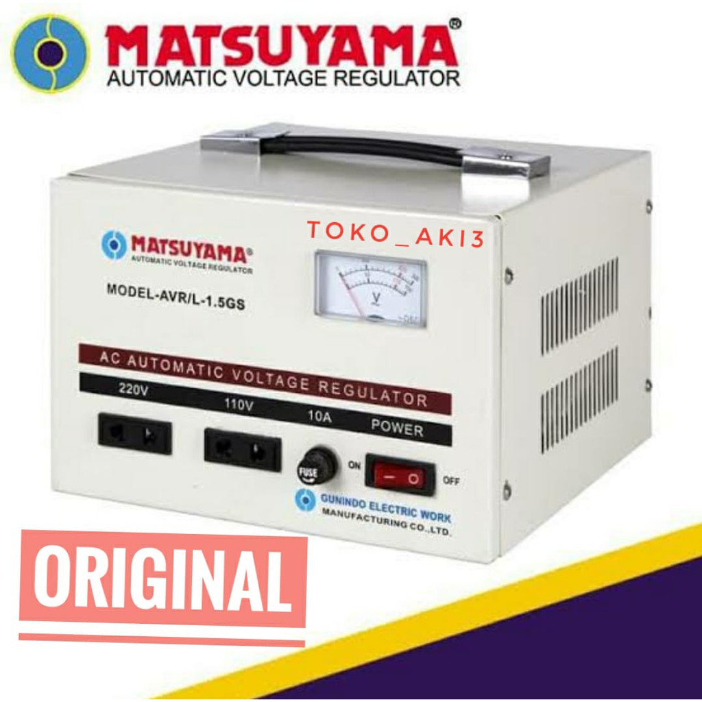 Stabilizer Listrik Stavolt Voltage Regulator MATSUYAMA 1500va 1500 Watt 1500va