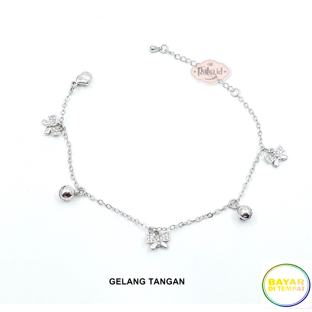 Raka Acc - Gelang Tangan Gelang Wanita Pita Perhiasan Wanita Menawan Lapis Emas 18k 411