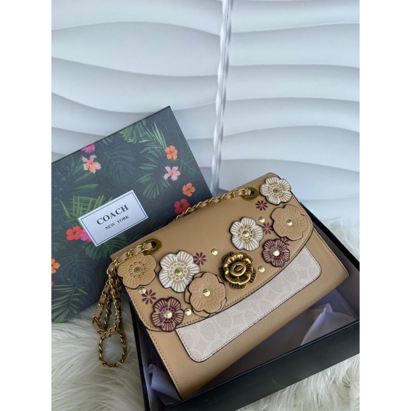 COACH PARKER FLOWER FRE BOX