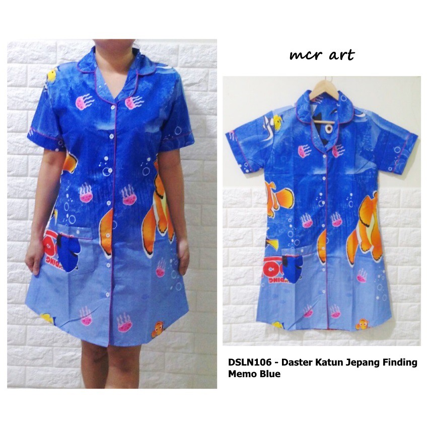 DSLN106 - Daster Katun Jepang Finding Memo Blue