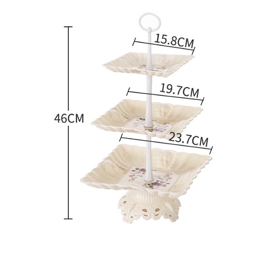 Cupcake Stand/FruitDessert Table/Rak Makan Kue Buah Cake Plate Stand Display/Pastry Plate