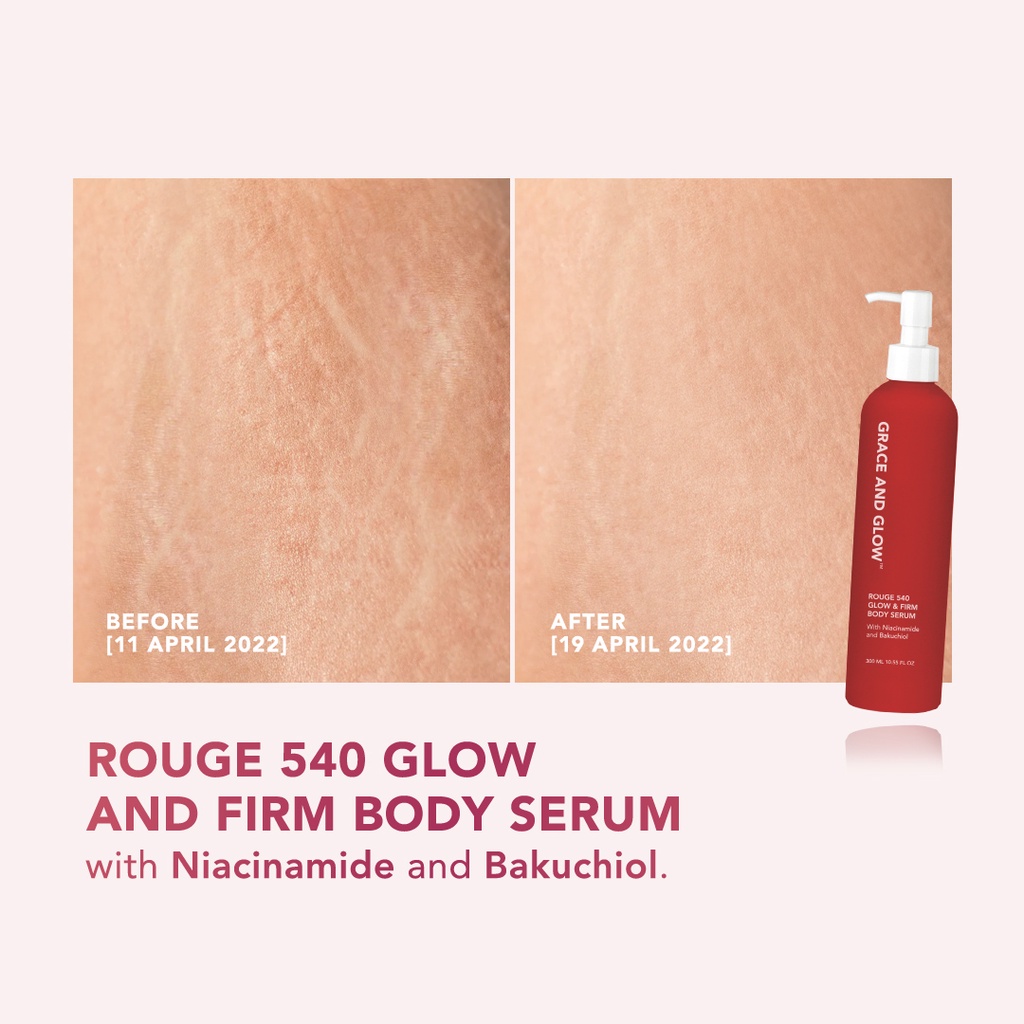 Grace and Glow Rouge 540 Glow &amp; Firm Scrub Solution Body Wash + Body Serum