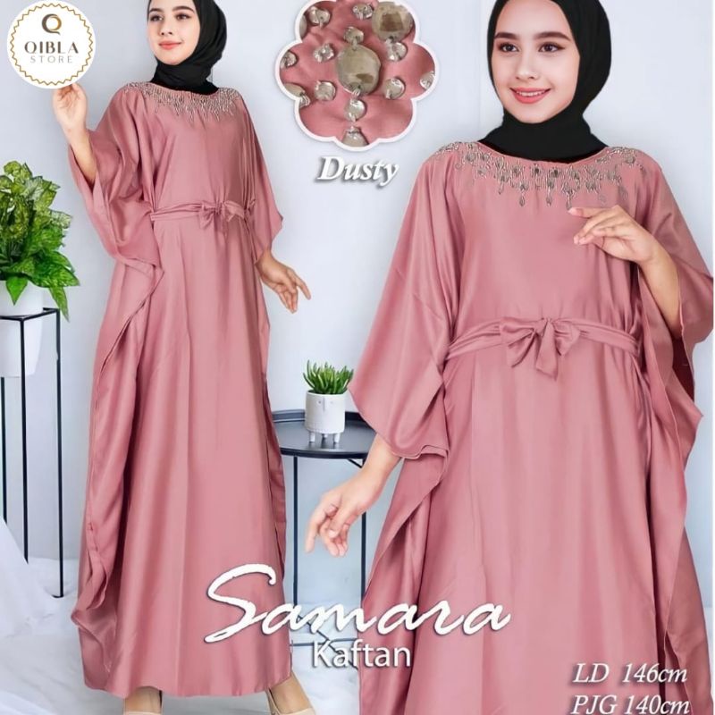 KAFTAN SANMARA / KAFTAN LEBARAN PREMIUM / KAFTAN VELVET / DRESS KAFTAN / DRESS LEBARAN